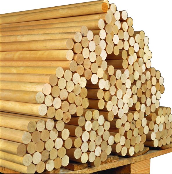 Set of 5Wood Dowels ecofynd 16 inches Wooden Dowel Rods