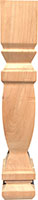 5" x 5" x 29" New England Poplar Wood Leg (3422)