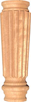 2-3/8" x 8-1/8" Tall Poplar Wood Feet (3620)